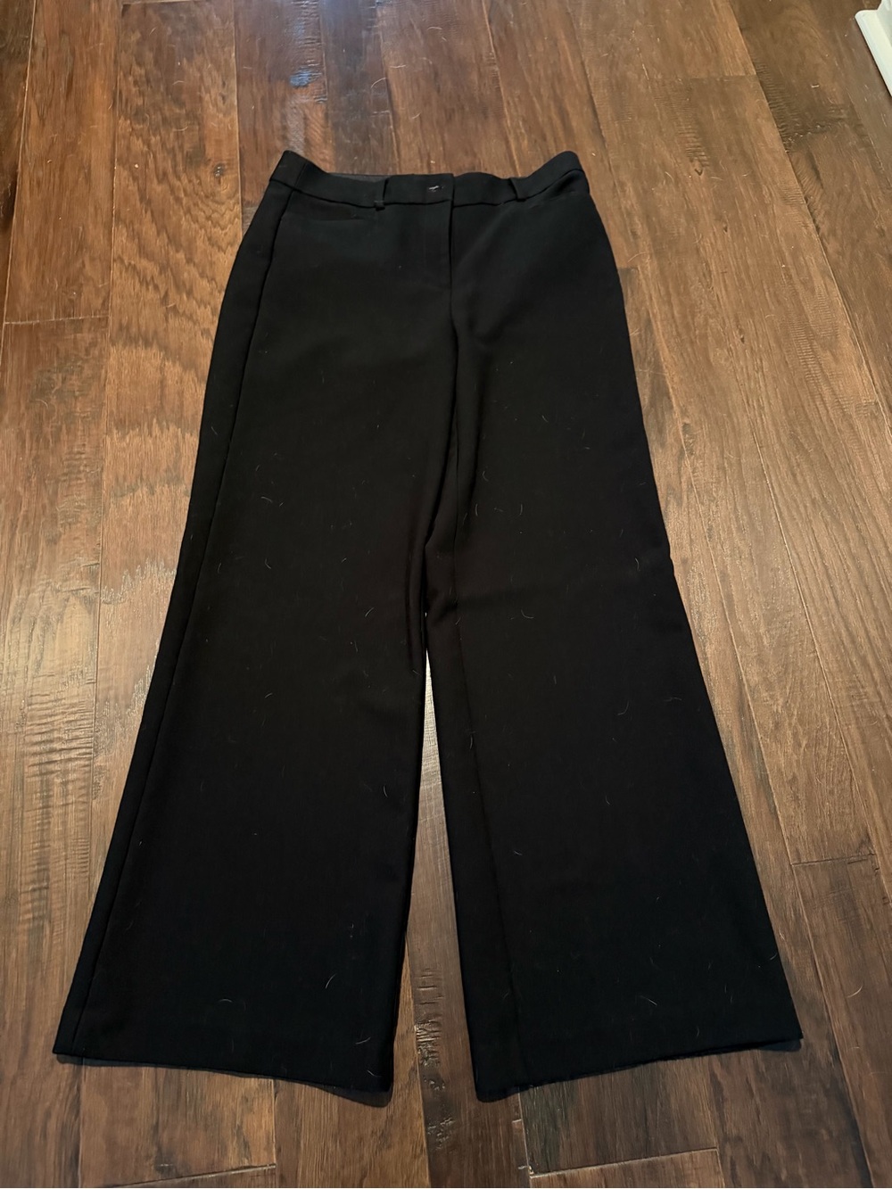 LOFT Black Boot Cut Wide Leg Pants